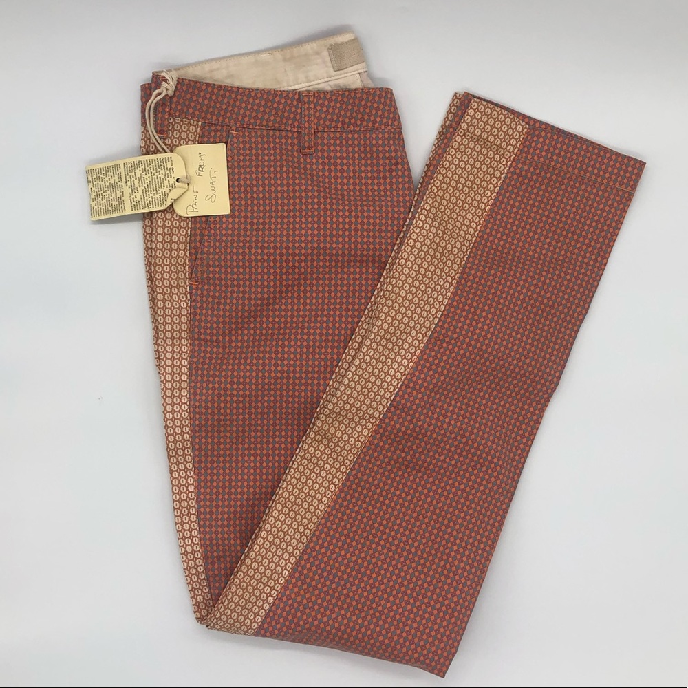 Pence Italian Designer Dress pants Indian print 6